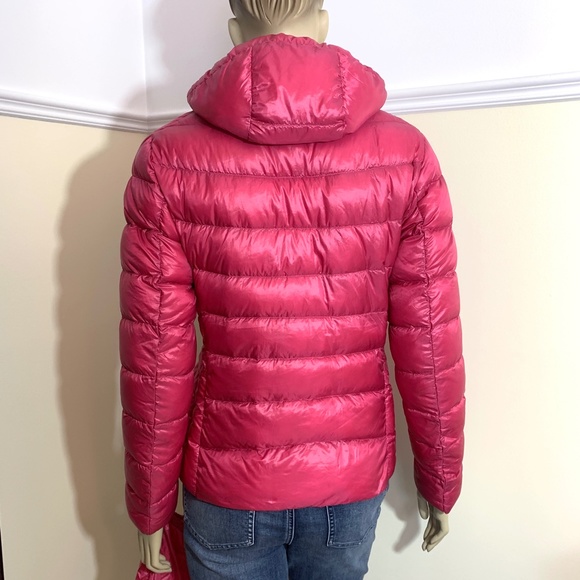 UNIQLO pink ultra light down jacket coat L - Picture 4 of 11